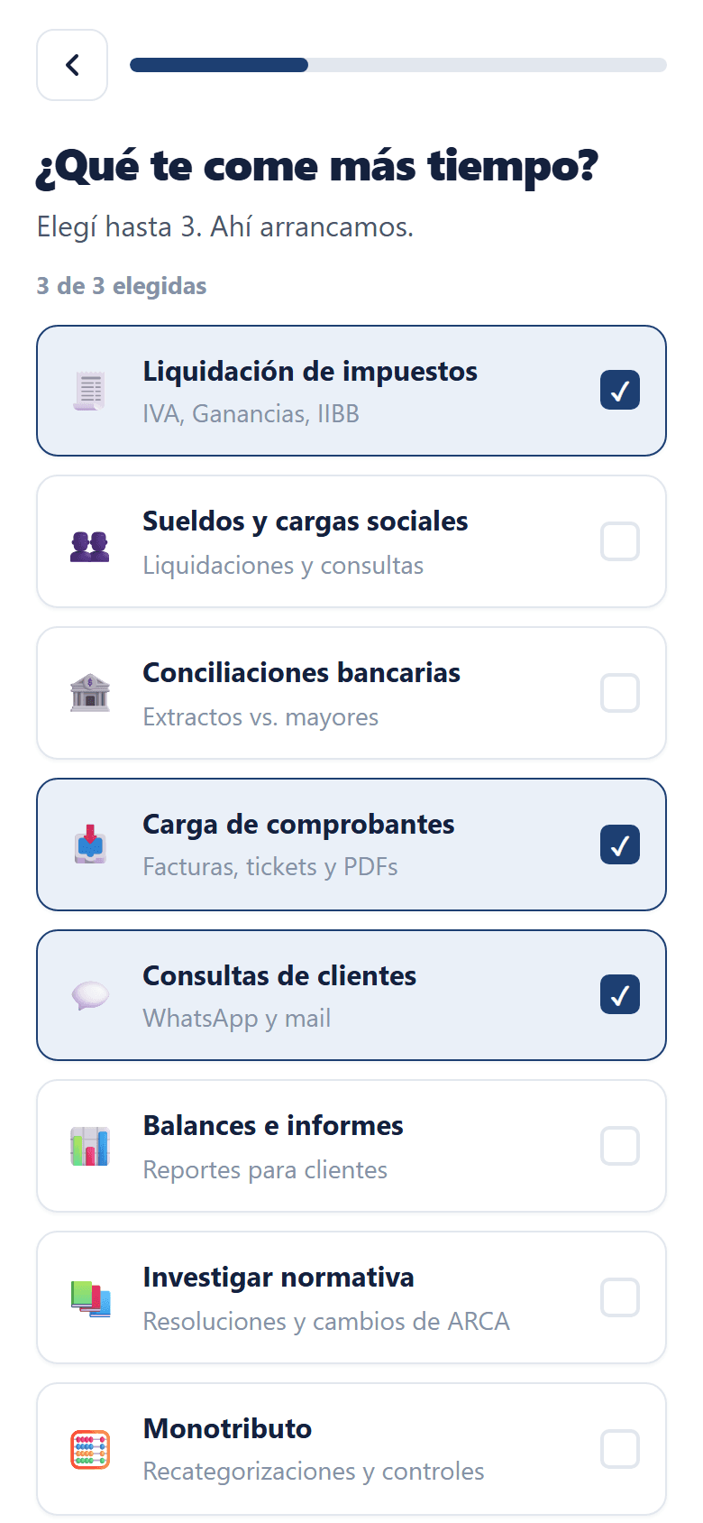 Paso 1: Contá qué te come el tiempo.